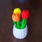 3D Nyomtatott Kötött mintázatú Tulipán cserépben