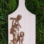 Gravírozott vágódeszka – vadászoknak, természetkedvelőknek és erdőjáróknak!