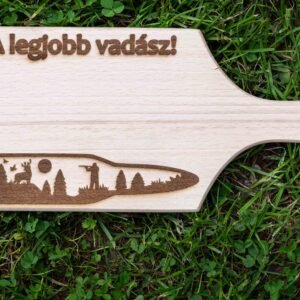 A Legjobb vadásznak- Fa gravírozott vágódeszka