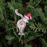 Pimasz Cica Karácsonyi Dísz - Hópehely Popó Díszítés