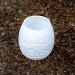 Karácsonyi LED Hangulatos Mécses-Mikulás a szánjával (Negatív domborzatú)