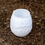 Karácsonyi LED Hangulatos Mécses-Mikulás a szánjával (Pozitív domborzatú)