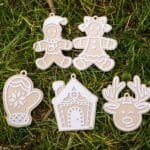 5 Darabos 3D Nyomtatott Karácsonyi Dísz Szett