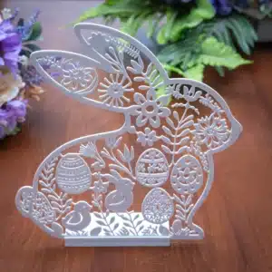 Csipkemintás Húsvéti Nyuszi Dekor