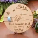 Születési Adatokkal Gravírozott Emléktábla