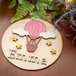 Névre Szóló Hőlégballonos Fa Névtábla