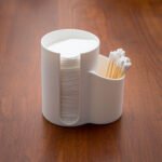 Modern 2-az-1-ben vattakorong és fültisztító tartó