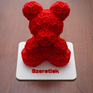 3D Nyomtatott Örökrózsa Maci