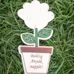 Anyák napi "Örök Virág" – Fa Dekoráció Kézlenyomathoz