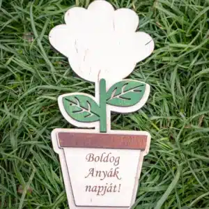 Anyák napi "Örök Virág" – Fa Dekoráció Kézlenyomathoz