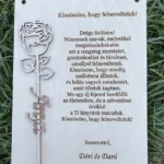 Esküvői Szülőköszöntő Tábla – Kivágott Rózsa Anya felirattal