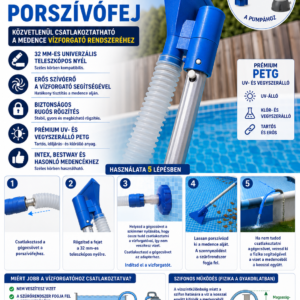 Medence Porszívófej